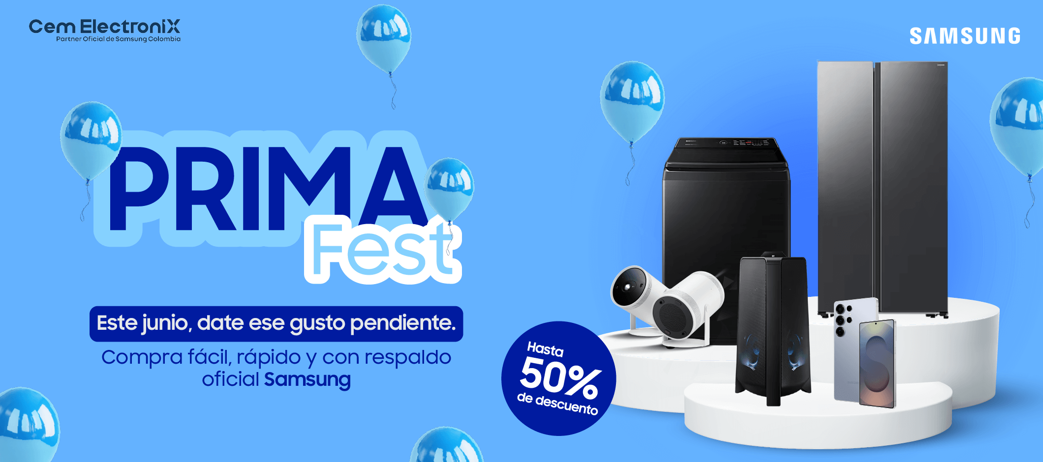 Prima Fest en Cem electronix, aprovecha tu prima y compra lo que te mereces.