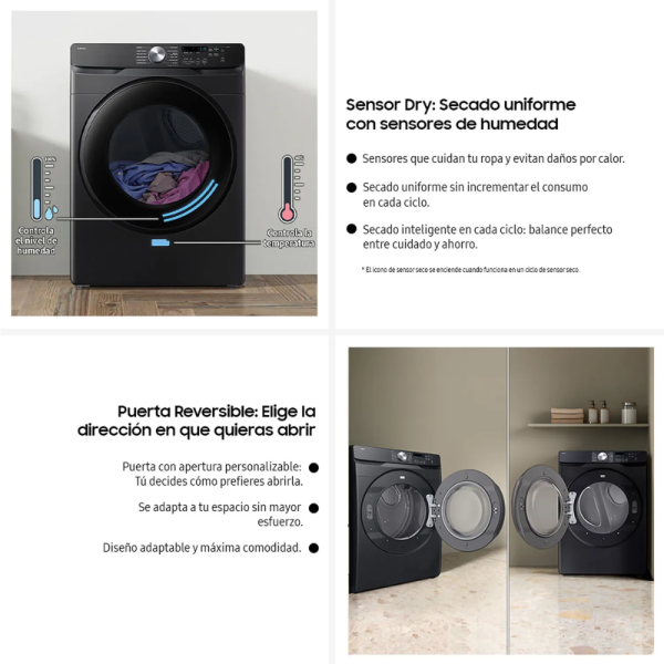 SECADORA CARGA FRONTAL 24 KG SENSOR DRY - Imagen 5