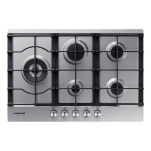 Estufa de empotrar a gas 5 puestos en acero inoxidable