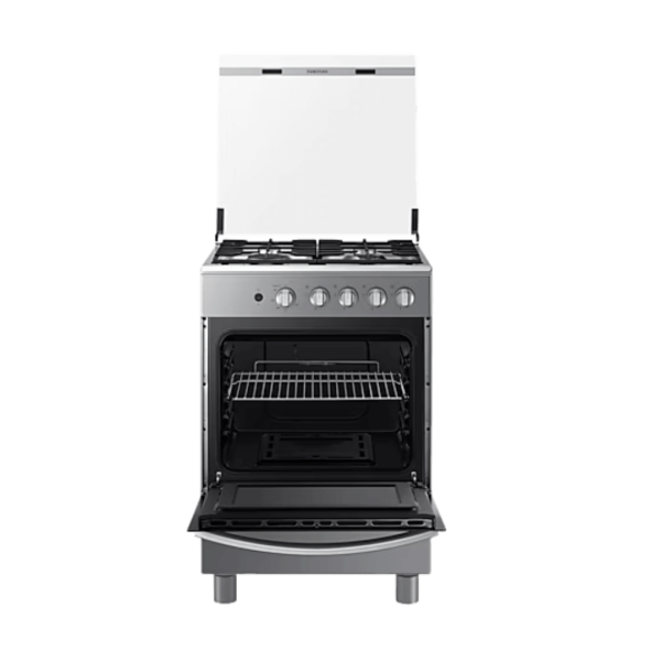ESTUFA A GAS 4 PUESTOS CON HORNO DE 70L GRIS - Imagen 4