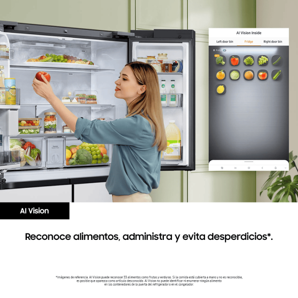 Nevecón Samsung 809L French Door Family Hub BESPOKE - Imagen 6