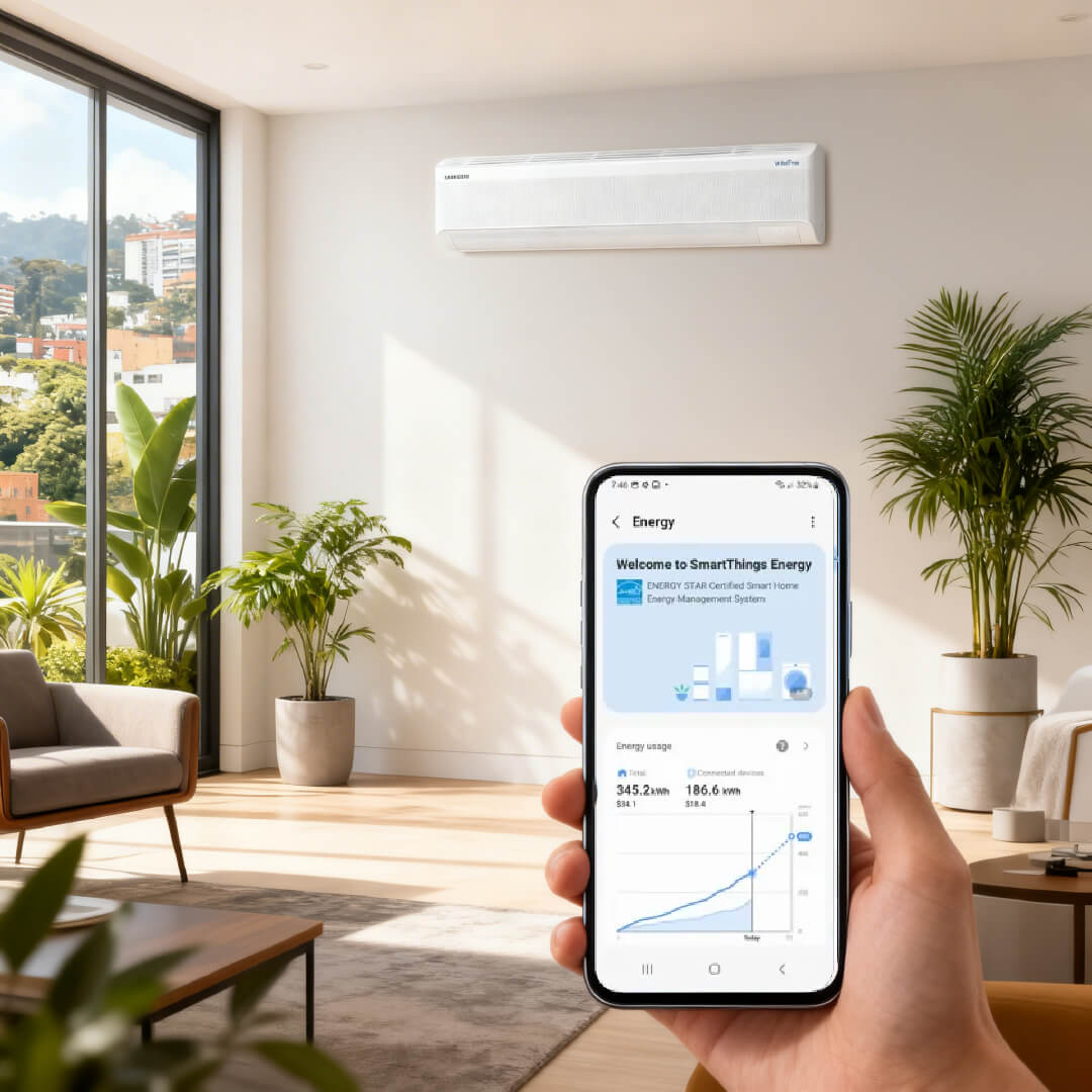 Control del Samsung WindFree desde SmartThings en celular Samsung Galaxy
