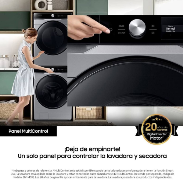 Lavadora Samsung con MultiSteam 22 Kg - Imagen 4